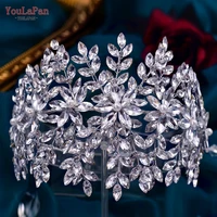 youlapan hp375 crysta bridal headband shiny bride hairbands wedding hair accessories princess diadem silver crystal headwear