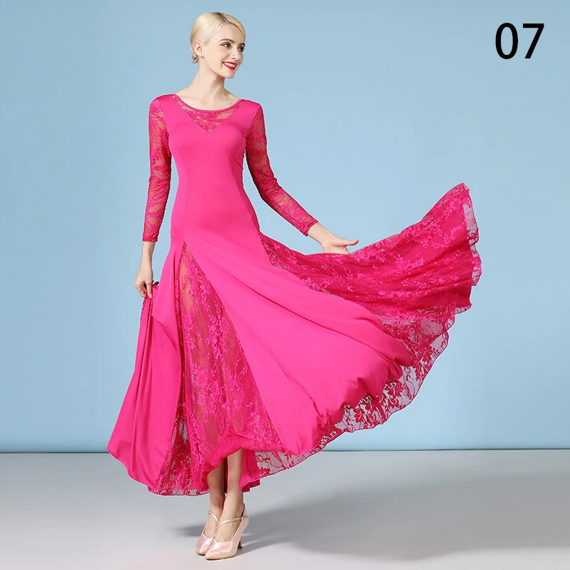 Женское кружевное платье для бальных танцев танго стандартные платья