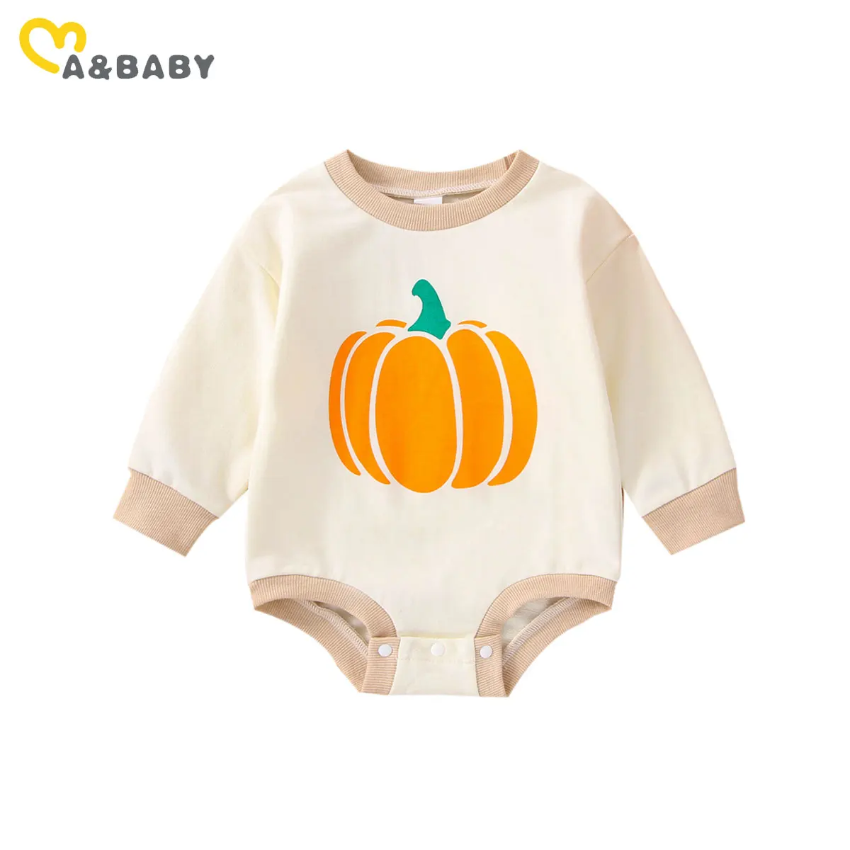 

Ma&Baby 0-24M Halloween Baby Clothes Toddler Newborn Infant Boy Girl Pumpkin Romper Long Sleeve Jumpsuit Playsuit