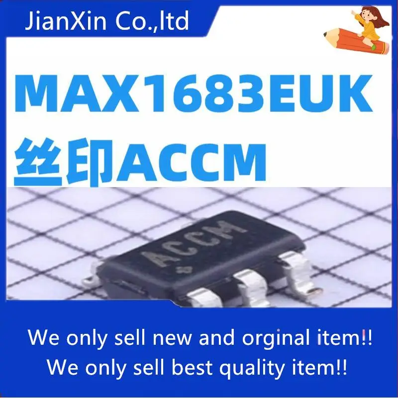 10 шт. Оригинальный Новый MAX1683EUK + T MAX1683EUK SOT23-6 Silkscreen ACCM импульсный регулятор