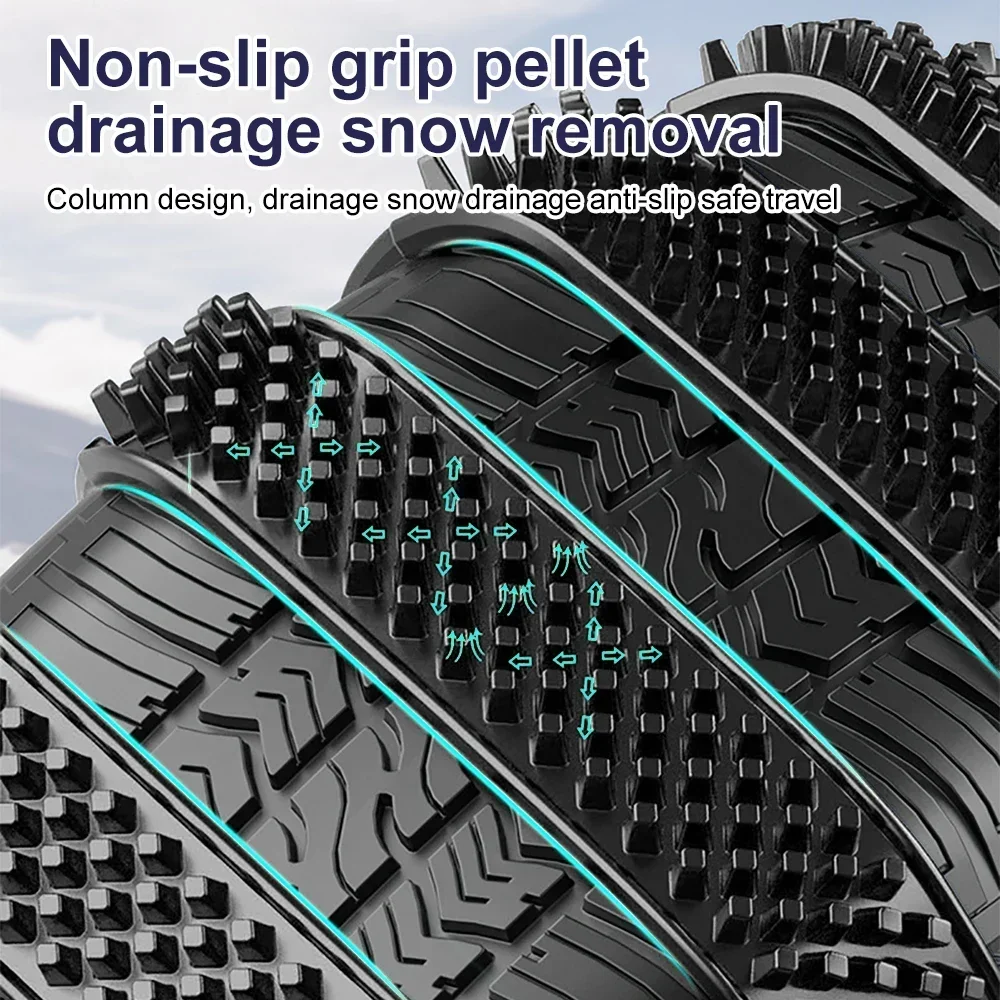Набор Из 10-х Предметов Зимние Снежные Цепи Противоскользящие Тпу И Стали Для