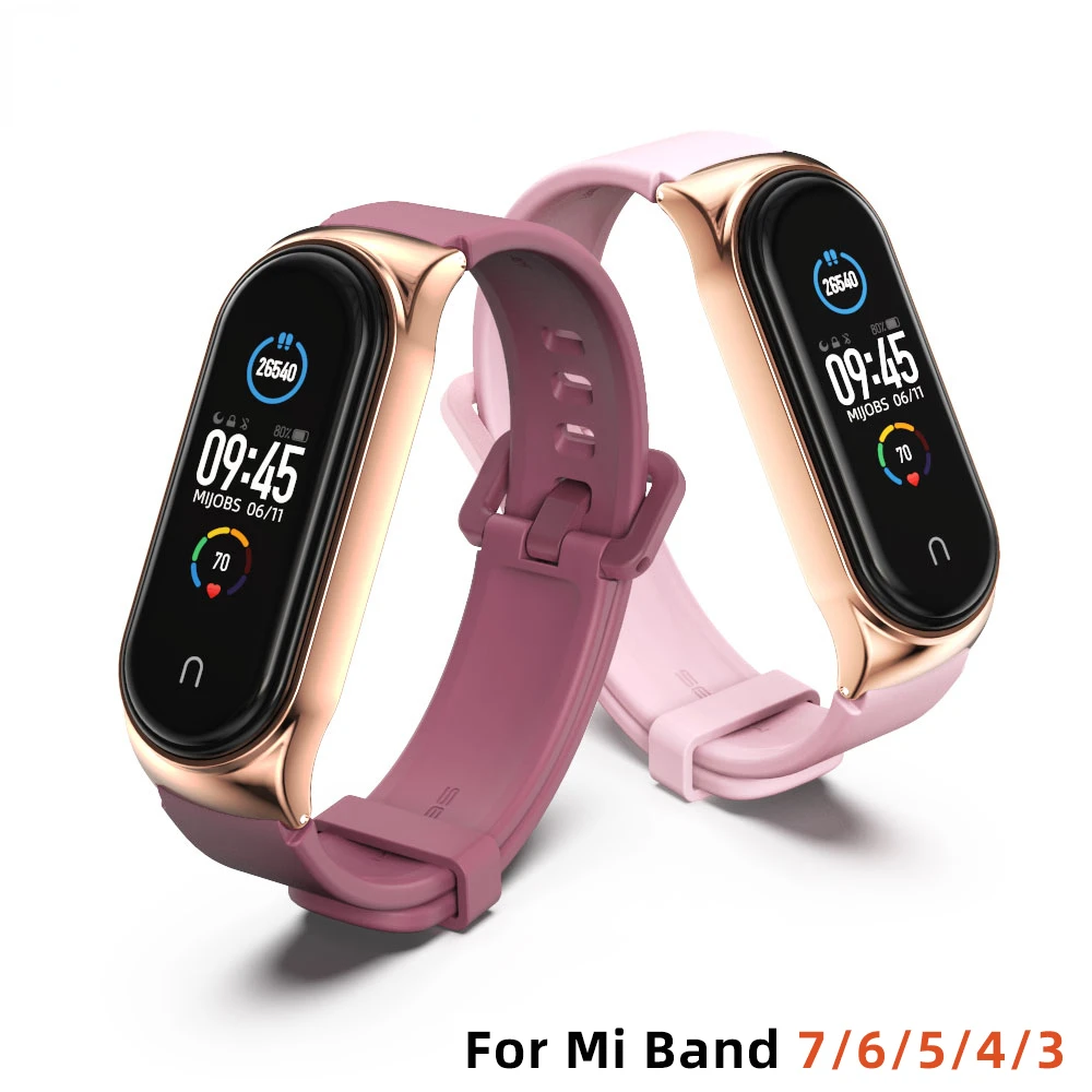 

2022 Trend For Xiaomi Mi Band 7 6 5 4 3 Silicone Wristband Bracelet Replacement For Xiaomi Band 4 MiBand 7 6 5 4 3 Wrist Color S
