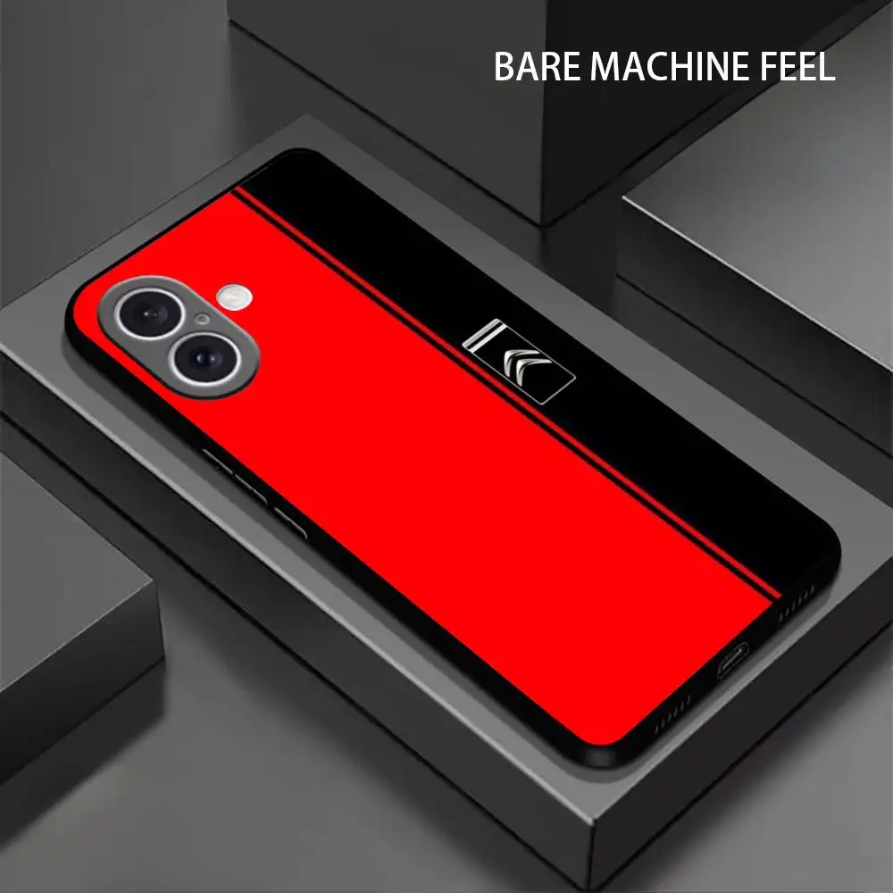 Чехол для телефона C-Citr-oenS Racing iPhone 16 15 14 13 12 11 X XR XS 8 Plus Mini Pro Max мягкий черный