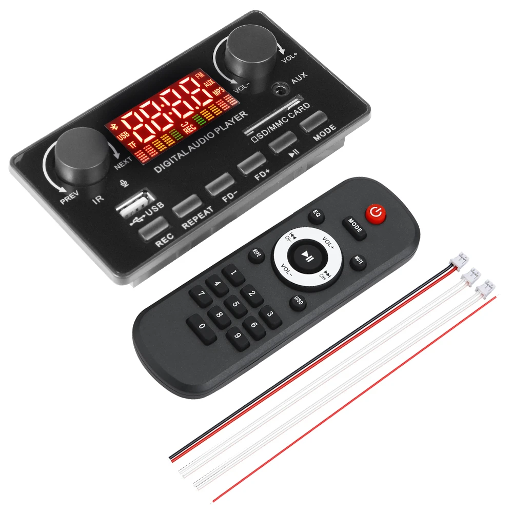 DC 7-25 в 2*40 Вт усилитель Bluetooth MP3 декодер плата 12 FM-радио модуль сделай сам