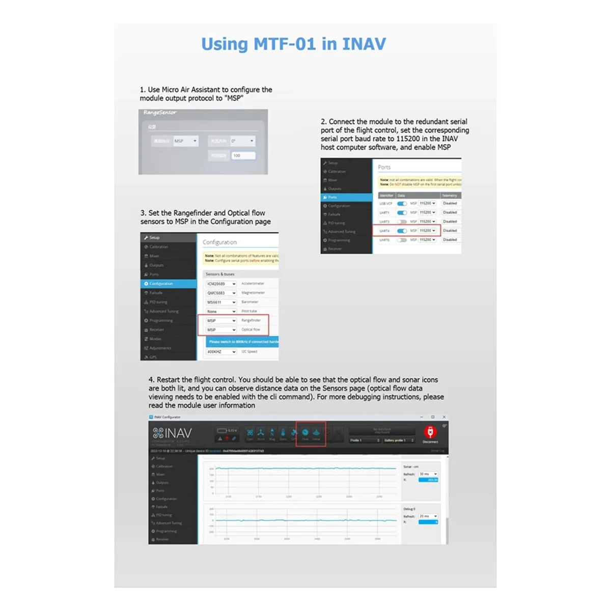 Модуль оптического датчика MTF 01 PMW3901 оптический датчик потока позиционирование
