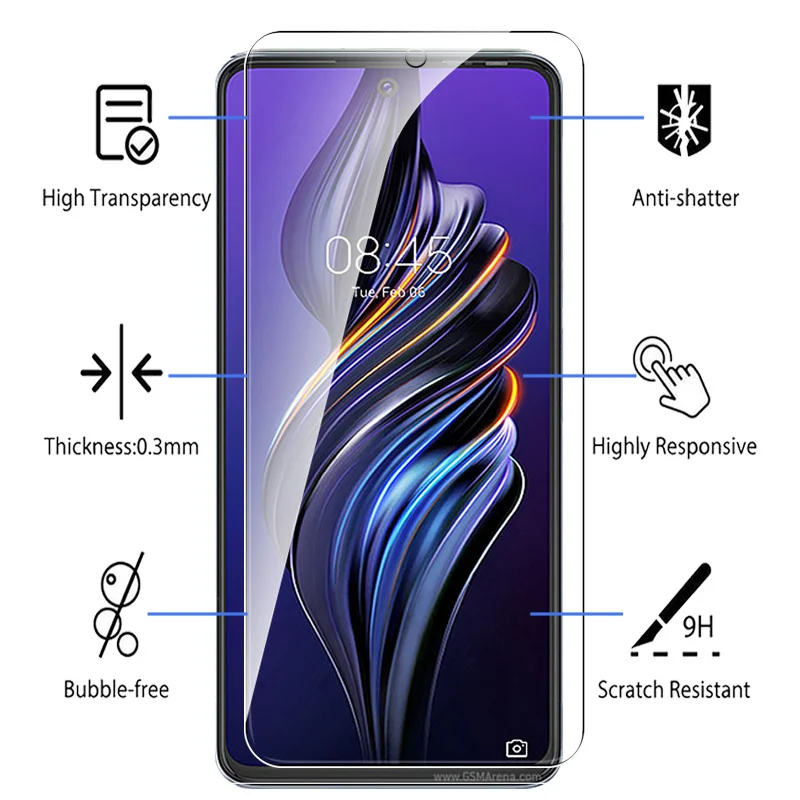 2 шт. защитный чехол из закаленного стекла для Tecno Pova 3 Pova3 4G HD защитная пленка 6 9