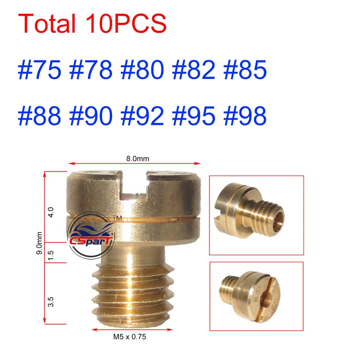 

10 шт. в комплекте мотоциклетный карбюратор, основные медленные пилотные форсунки для Mikuni NSR KSR, карбюраторный набор, форсунка