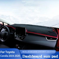 car dashboard sun pad for toyota corolla 2019 2020 carpet cushion shade board cover dash mat car styling accessories