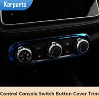 car accessories for nissan kicks 2017 2021 center control console switch button cover trim frame panel stainless steel