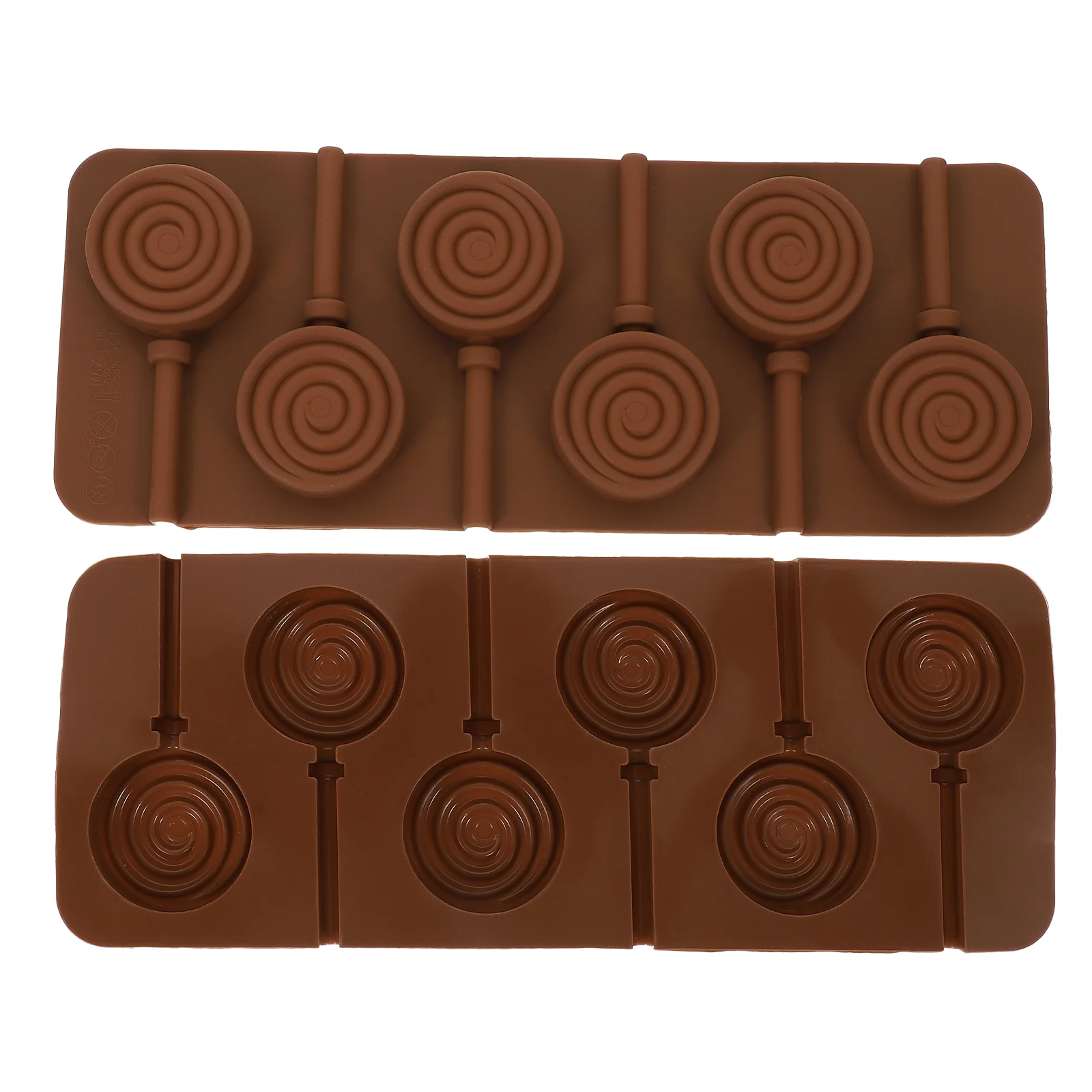 

2Pcs Portable Convenient Decorative Baking Silicone Biscuit Molds Chocolate Bar for Canteen Friends Kitchen Baking