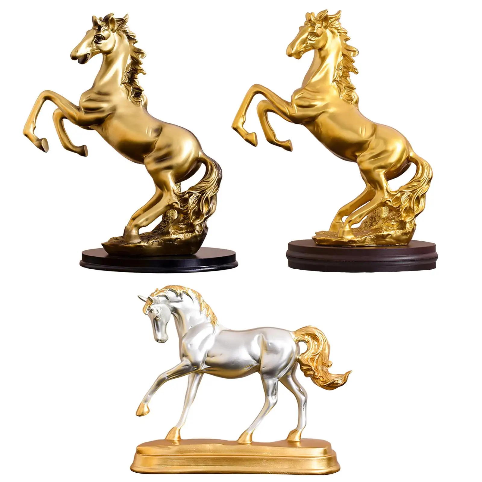 

Horse Statue Sculpture Collectable Good Lucky for Living Room Shelf Desktop