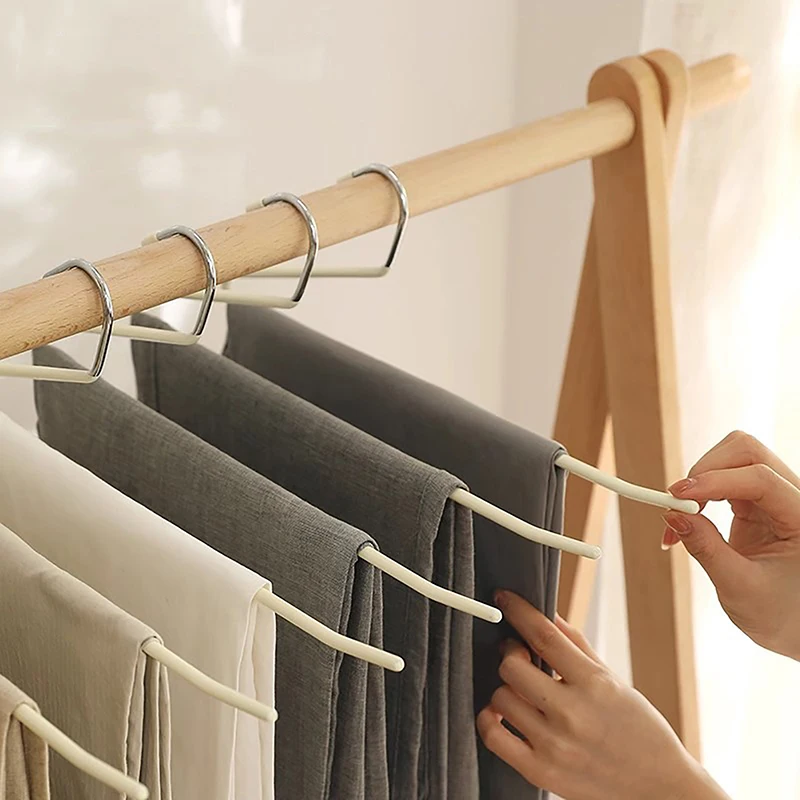 Вешалка для брюк из нержавеющей стали нескользящая вешалка домашняя не