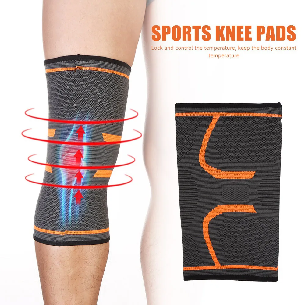 

1pc Sports Running Protection Knee Pads Knitted Nylon Soft Anti-slip Kneepad for Effective Working-out Accessories