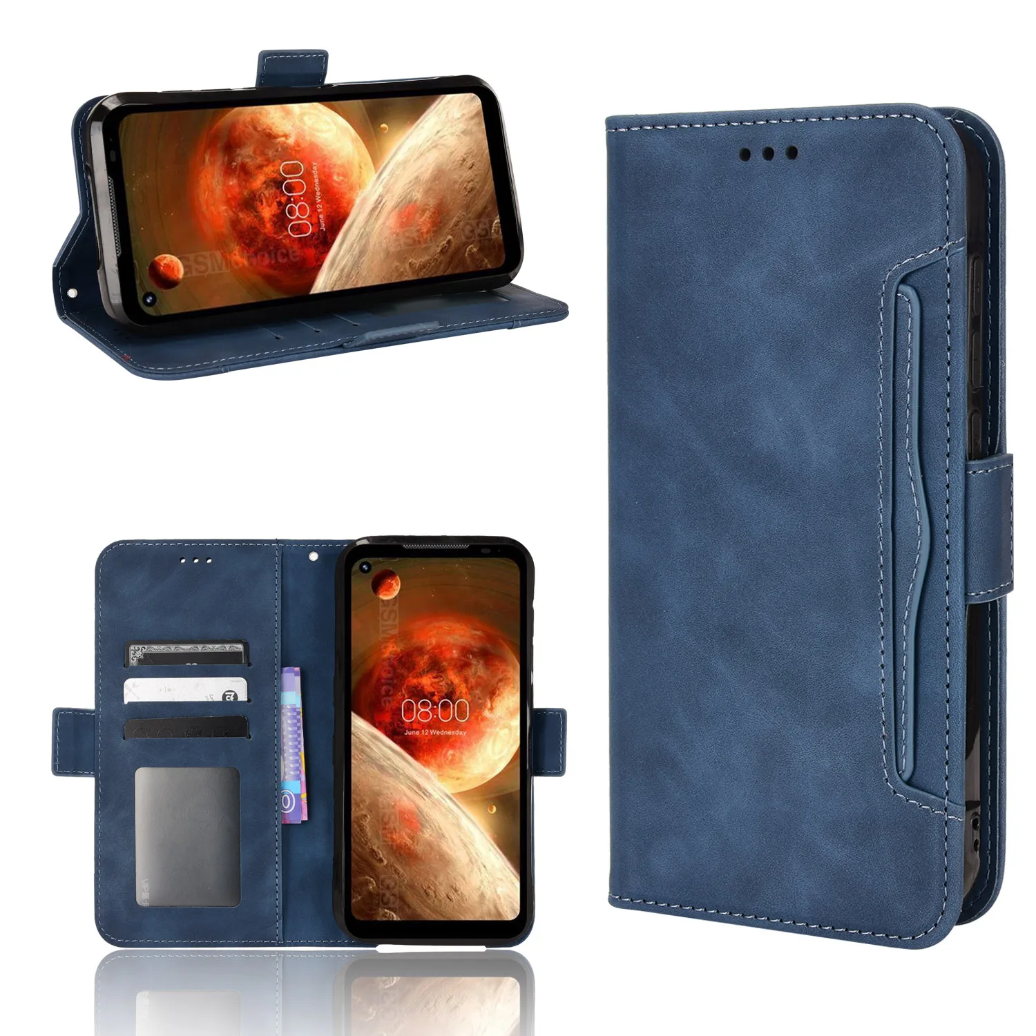 For Doogee S97 Pro Case Premium Leather Wallet Leather Flip Multi-card slot Cover For Doogee S97 Pro S 97 Pro S97Pro Phone Case
