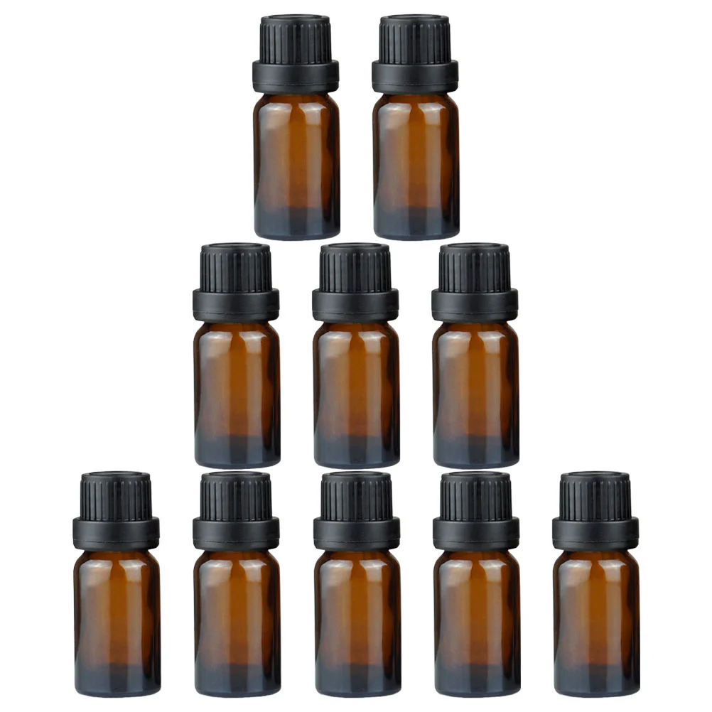 

20 Pcs Brown Essential Oil Bottle Glass Bottles Empty Perfume Container