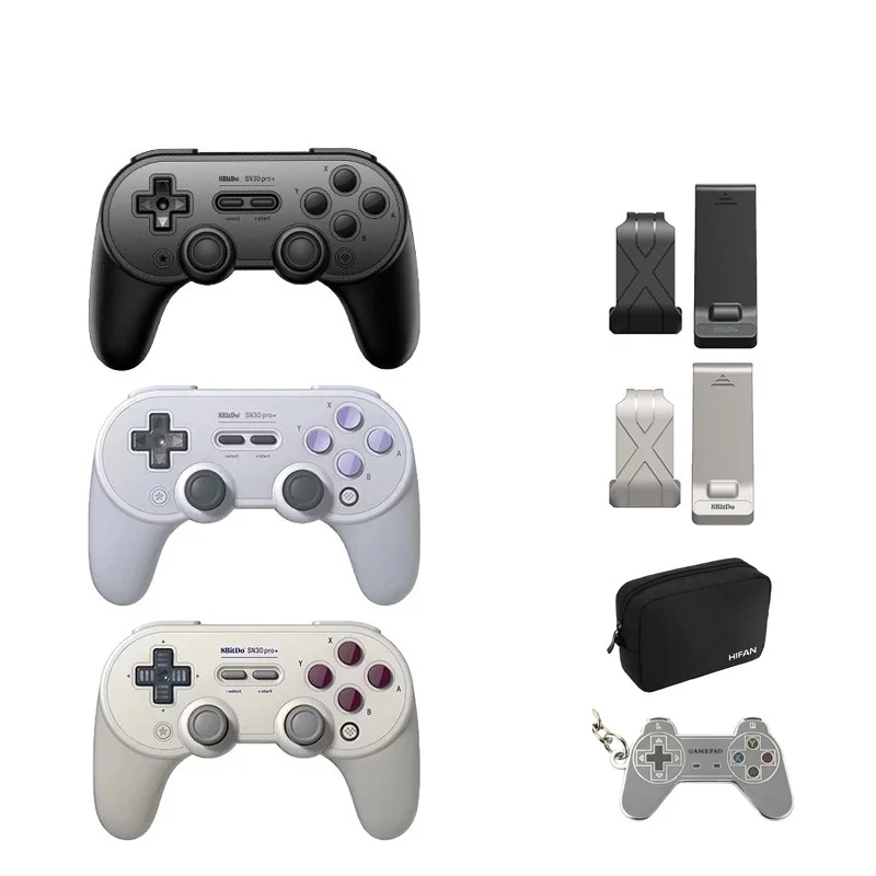 

Беспроводной Bluetooth-джойстик 8bitdo SN30 PRO +, дистанционный игровой контроллер, геймпад для Windows/Android/macOS/Nintendo Switch