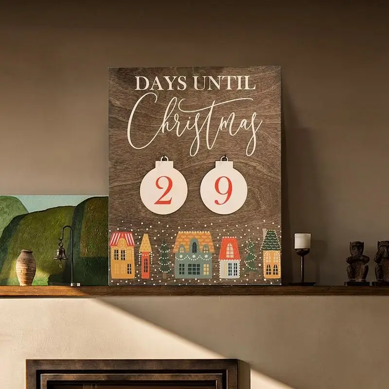 Рождественский календарь обратного отсчета декоративное украшение для