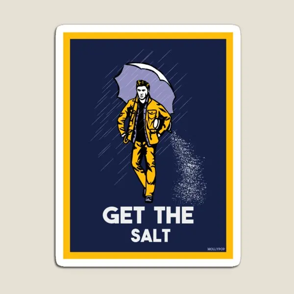 

Получите наклейку в виде соли и отпечатки, магнитный держатель для игрушек, домашние забавные декоративные наклейки, магнитный детский холодильник