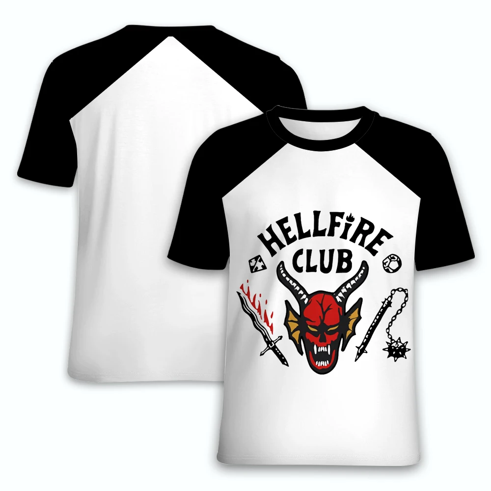 

Hellfire Club Eddie Munson season 4 T Shirt New Summer Unisex Tees Street Personality 3D Print Short Sleeve Round Neck Pullover