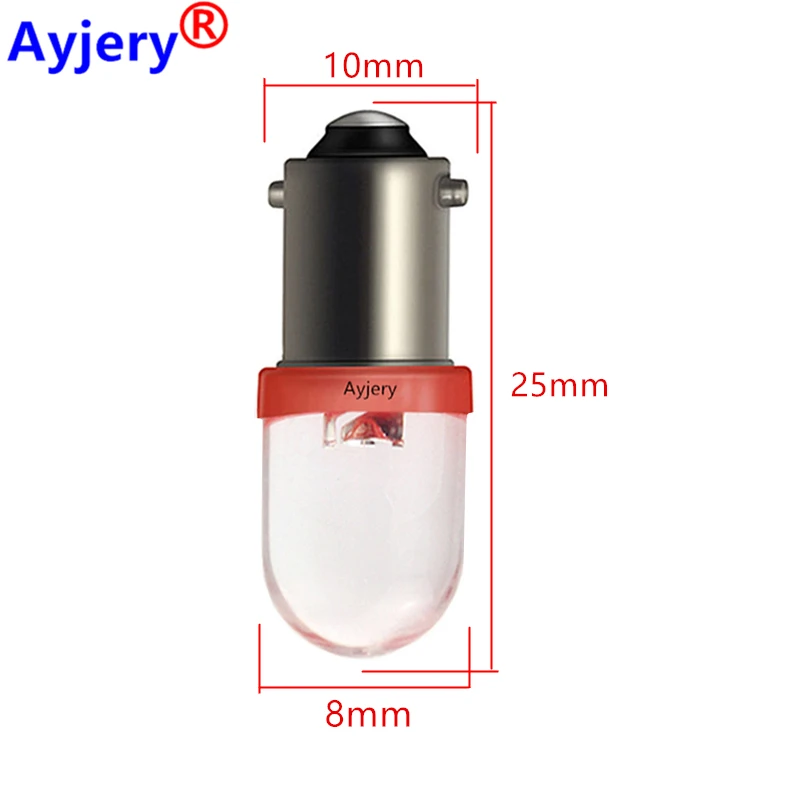 Светодиодная лампа с винтом E10/BA9S T11 T4W 10 шт.