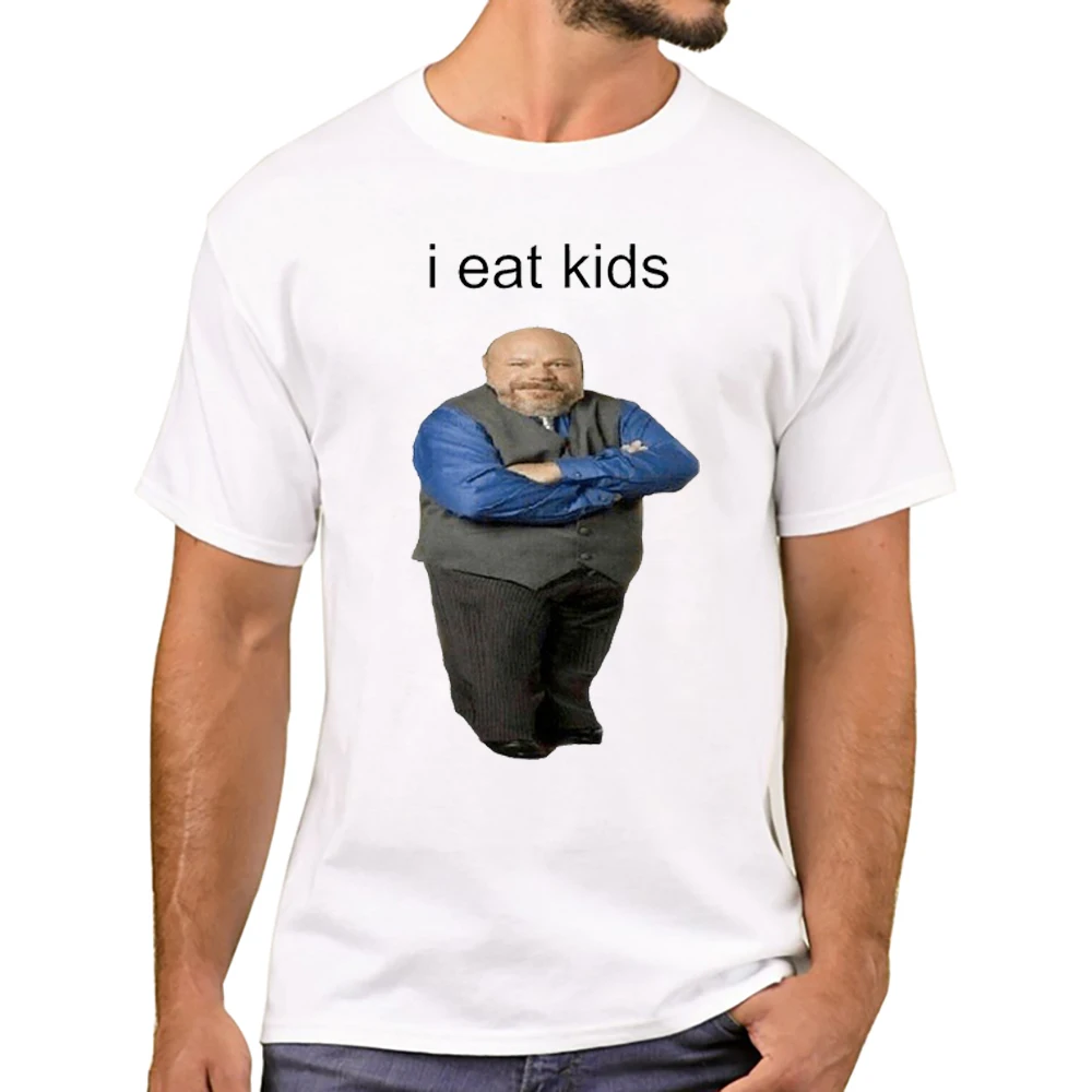 

TEEHUB New Arrival Bertram Eats Kids Men T-Shirt I Eat Kids Printed T Shirts Short Sleeve Tshirts Harajuku Tee
