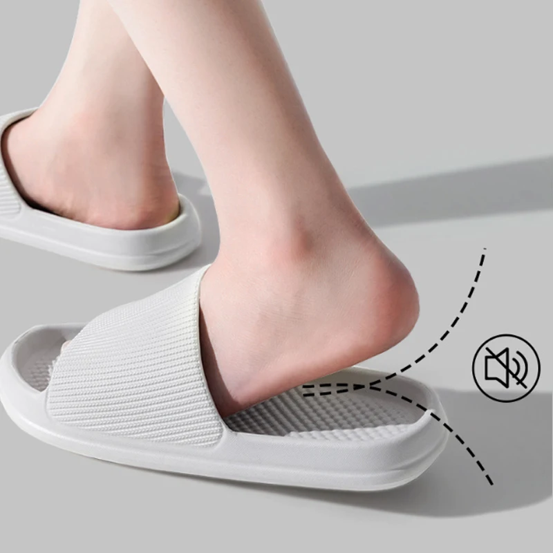 

Мужские и женские сандалии, Нескользящие, износостойкие, Эва, толстая подошва, удобные домашние тапочки, шлепанцы для ванной комнаты