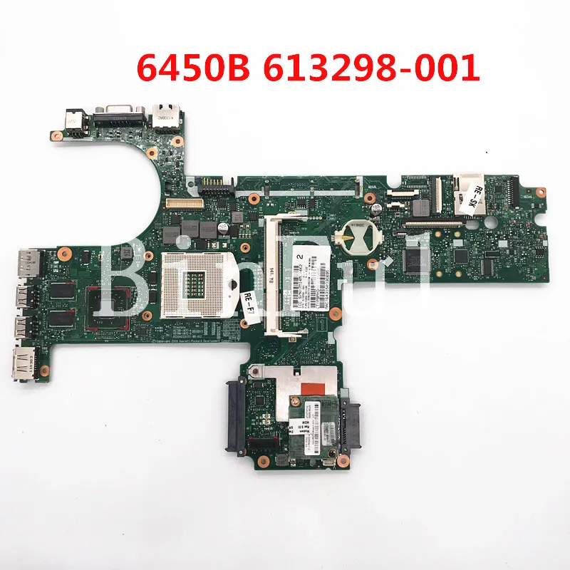 High Quality Mainboard For 6550B 6450B Laptop Motherboard 613298-001 613298-501 6050A2326701-MB-A02 HM57 HD4550 100% Full Tested