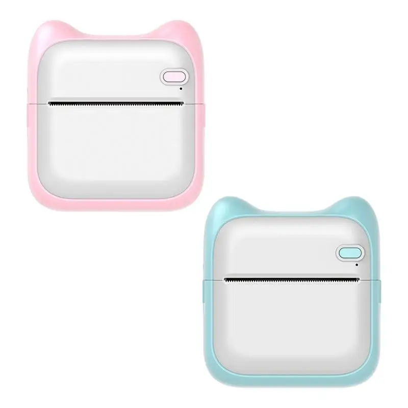 

Карманный термопринтер портативный беспроводной BT Connect 203dpi фотоэтикетка записная книжка неправильный вопрос печать с 1 рулоном бумаги