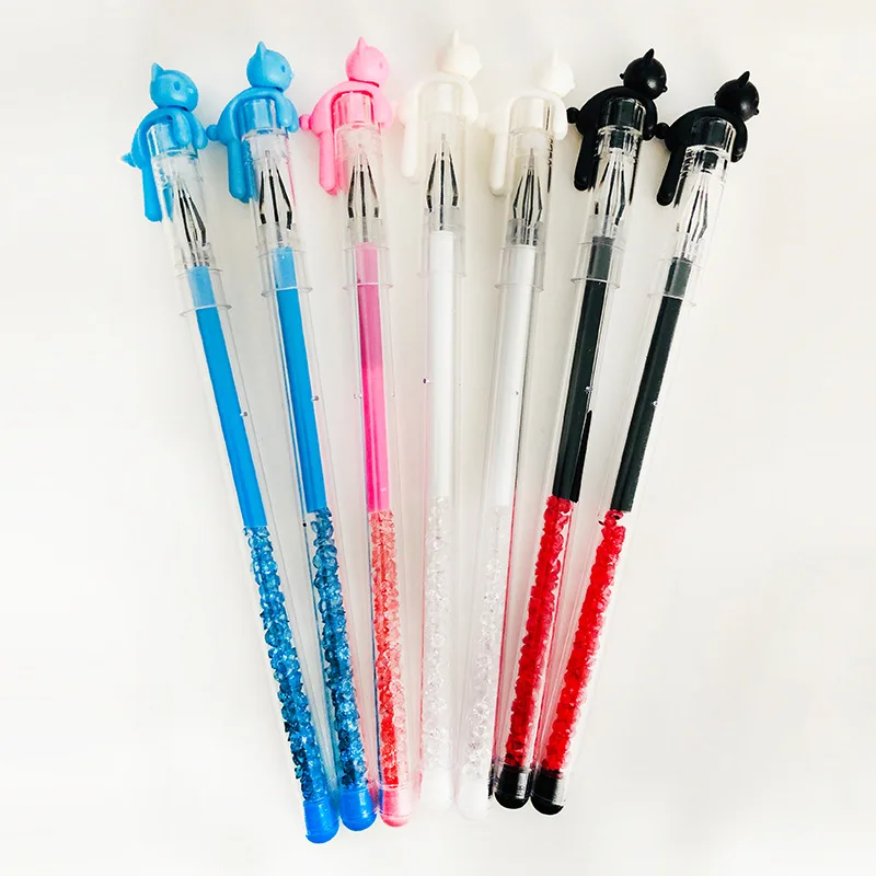 

1/2/4Pcs Kawaii Cute Cat Writing Pen Creative Lovely Animal Handwriting Gel Pen Student School Stationery Office Supplies