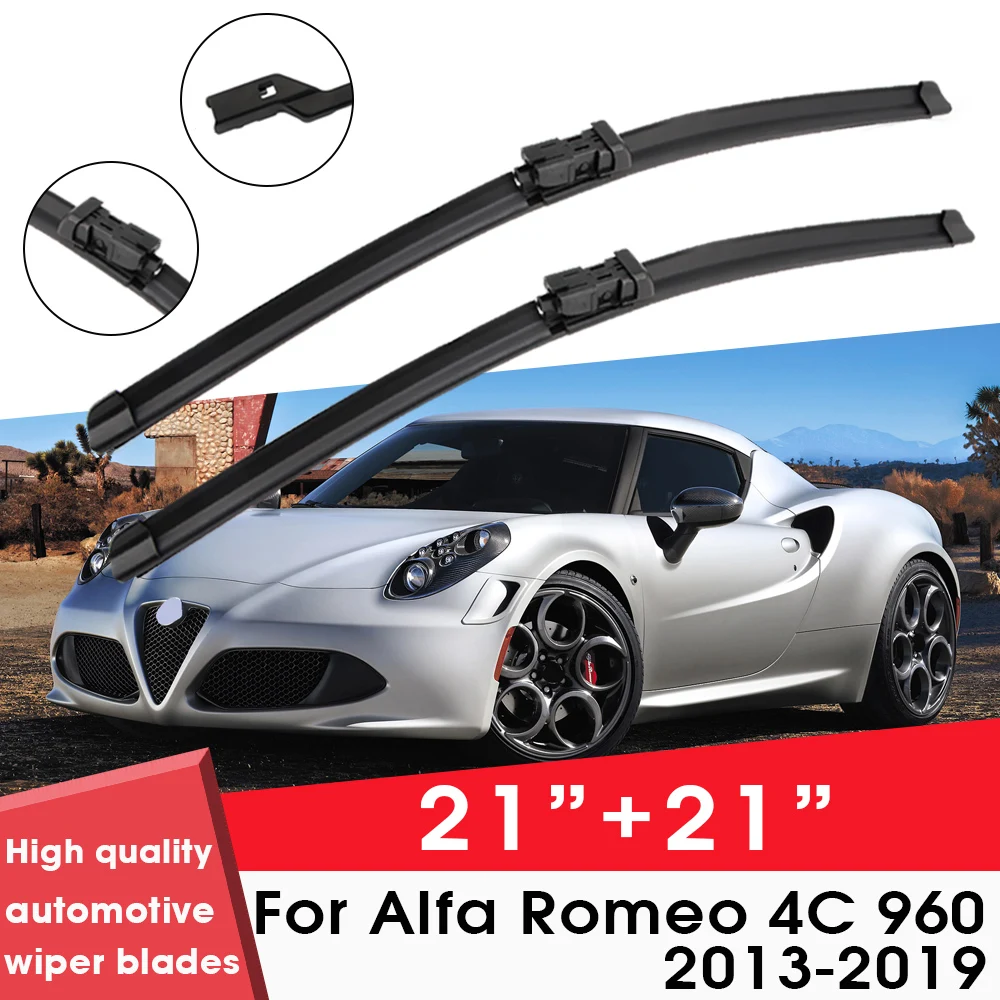 

BEMOST Car Wiper Blades Front Window Windshield Rubber Refill Wiper For Alfa Romeo 4C 960 2013-2019 21"+21" Car Accessories