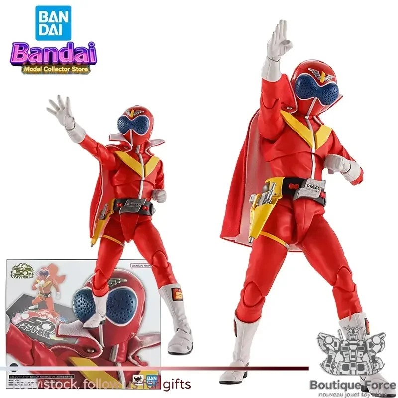 Фото Коллекционная фигурка Bandai SHF True Bone Sculpture Akaranger: Аниме-модель Himitsu Sentai Gorenger для мальчиков №1