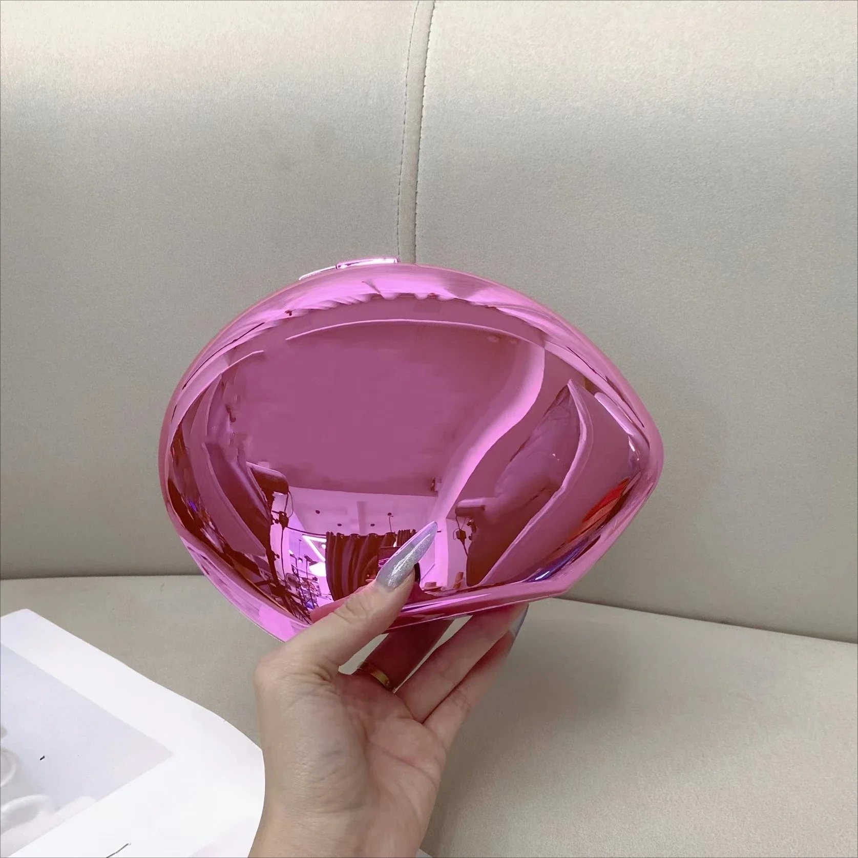 Золотая акриловая блестящая металлическая коробка для гусиных яиц глянцевая