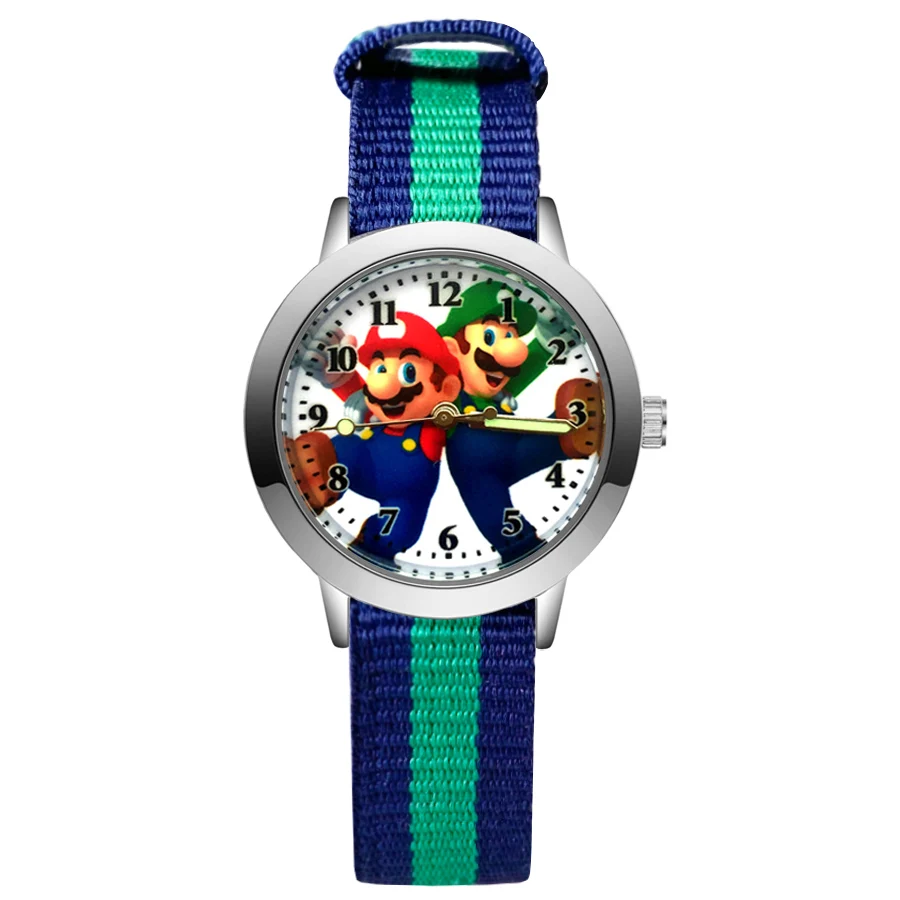 

Fashion Wrist Watches Cartoon Style Children's Kids Student Girls Boys Quartz Leather Nylon Strap Clock JA147