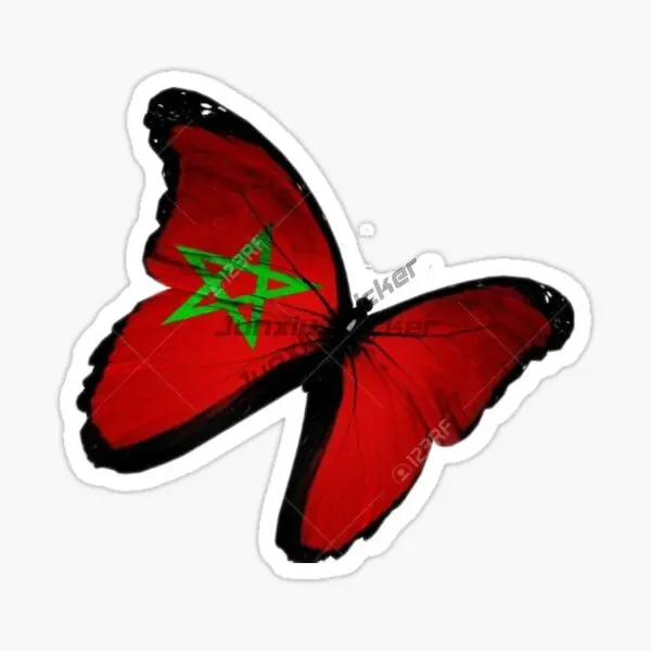 Фото MOROCCO Флаг Карта Автомобильная наклейка MOROCCO Череп Бабочка Флаг Автомобильная наклейка Мотоцикл Автомобильный аксессуар Самоклеящийся отражающий свет №2
