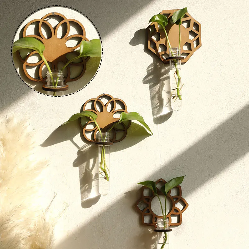 Настенная подставка для гидропоники стеллаж домашней гостиной цветочный горшок