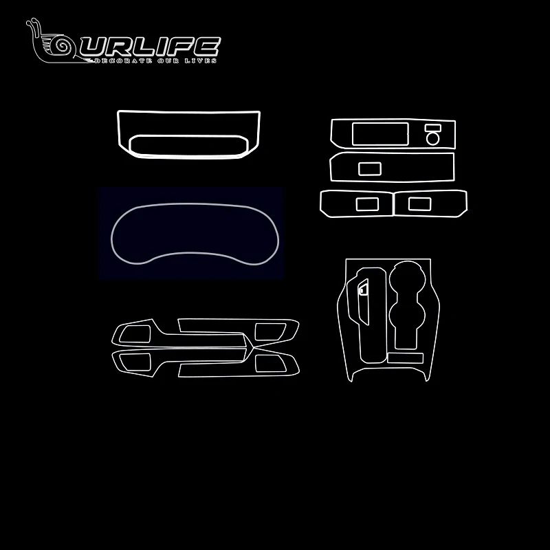 

Прозрачная ТПУ Защитная пленка против царапин для Toyota Highlander XU70 2021 2022 2023