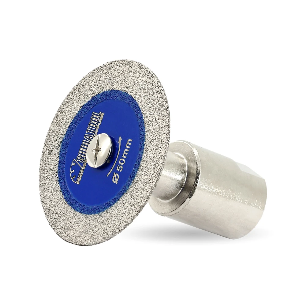 

SHDIATOOL Алмазная пила для резьбы, диаметр 30/40/50 мм, гравировальный режущий диск с фланцем M14, мини-шлифовальный станок для стекла, нефритового кристалла