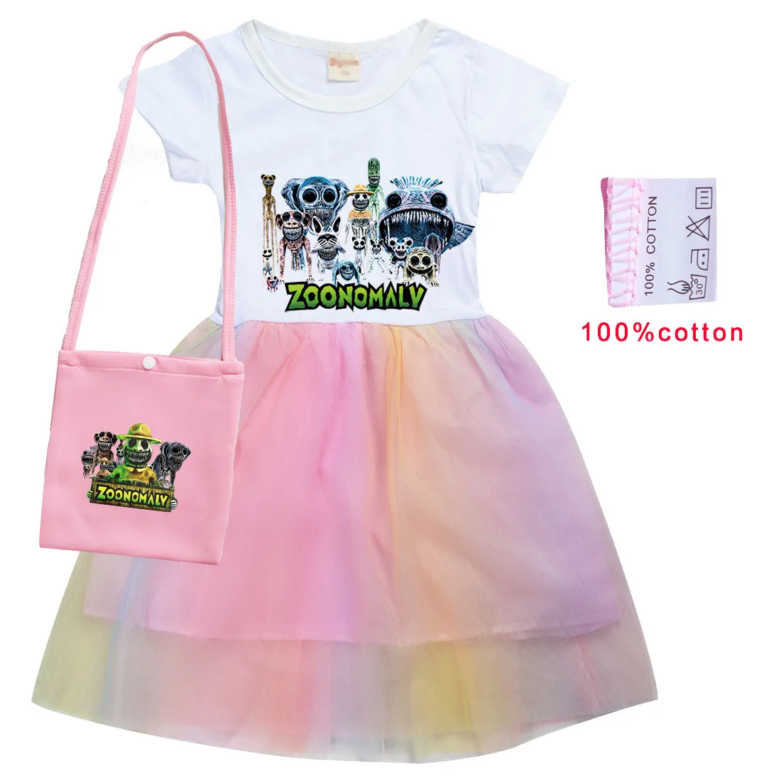 Детское летнее платье с коротким рукавом для девочек