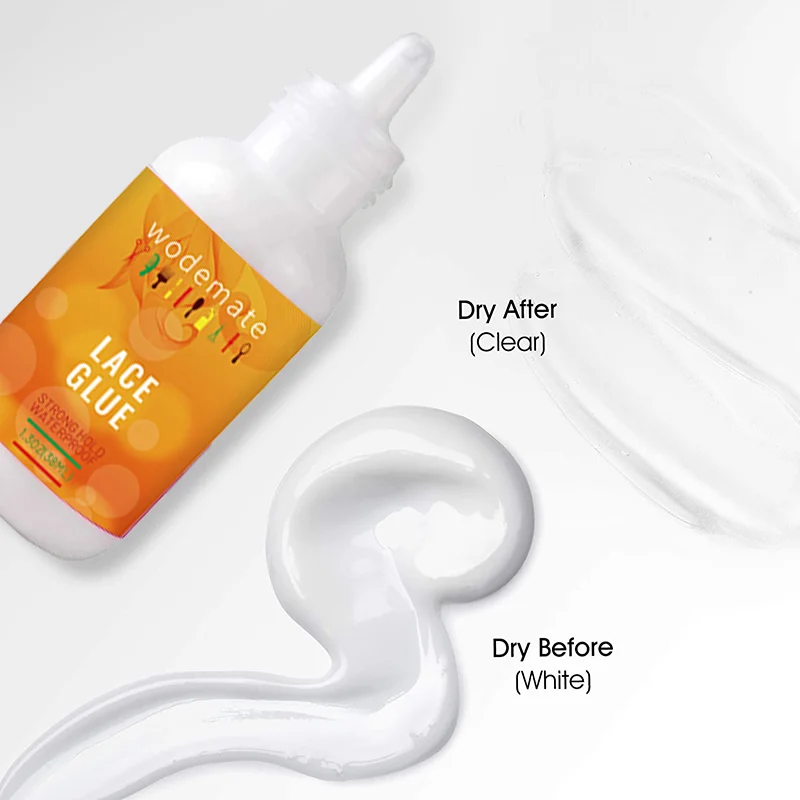 Lace Front Wig Adhesive Waterproof Lace Glue Invisible Hair Bonding Glue For Toupee Frontal+Lace Tint Mousse Wig Knots Concealer