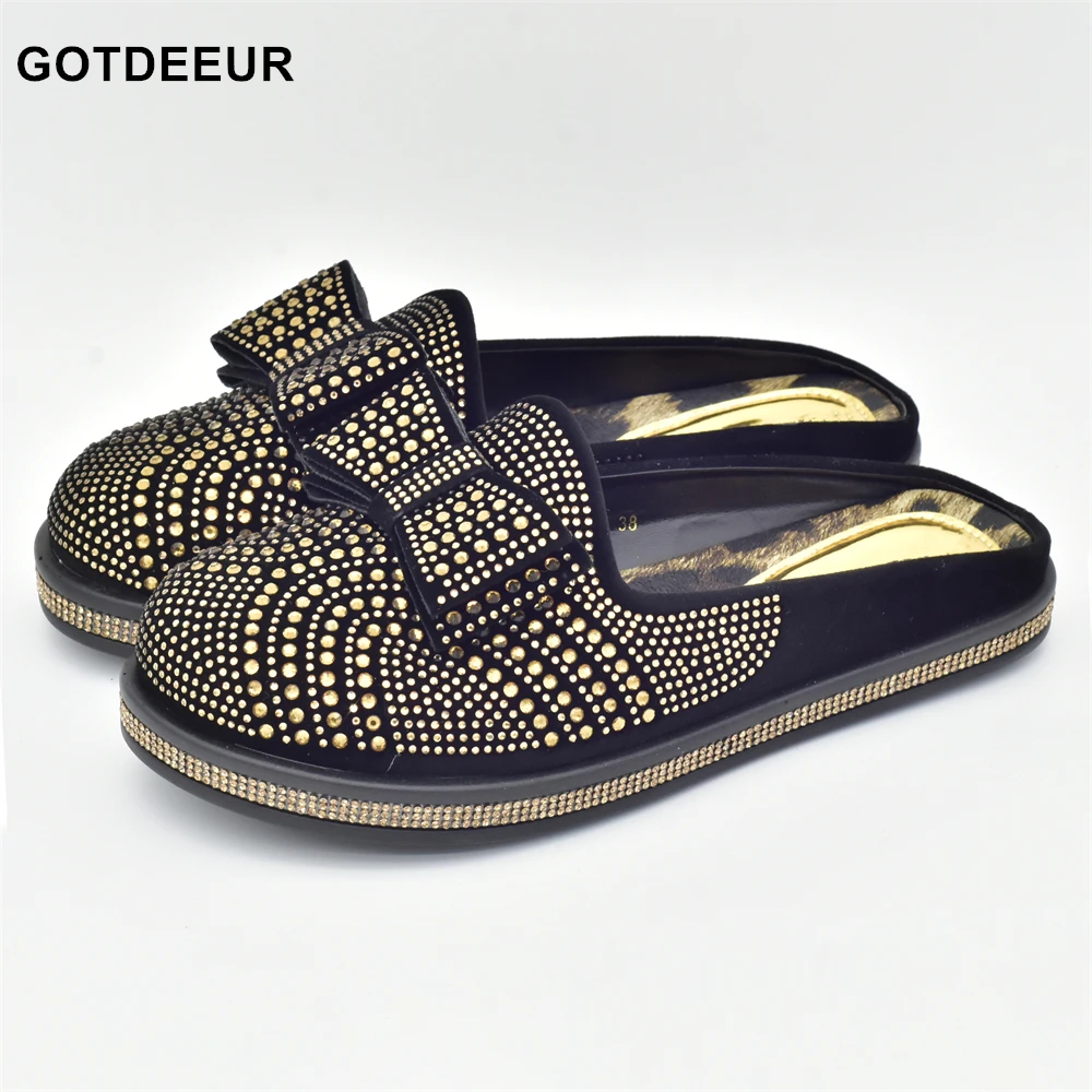 

New Elegant Mules Women Party Shoes Bowknot Cute Design Summer Sandals Platform Height Increasing Chic Comfy Light Walking Shoes