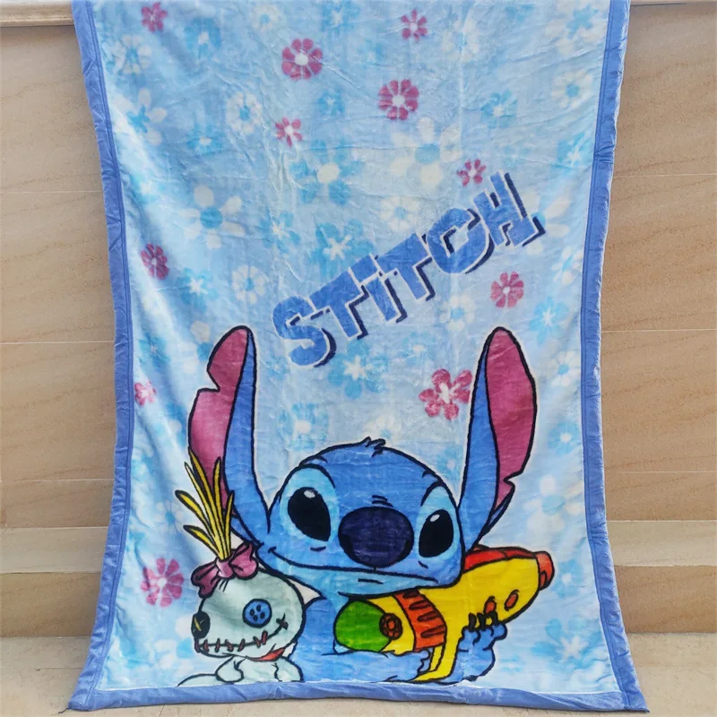 

Disney Cartoon Stitch Minnie Mickey Mouse Soft Flannel Blanket Throw For Girls Children On Bed Sofa Couch Kids Gift