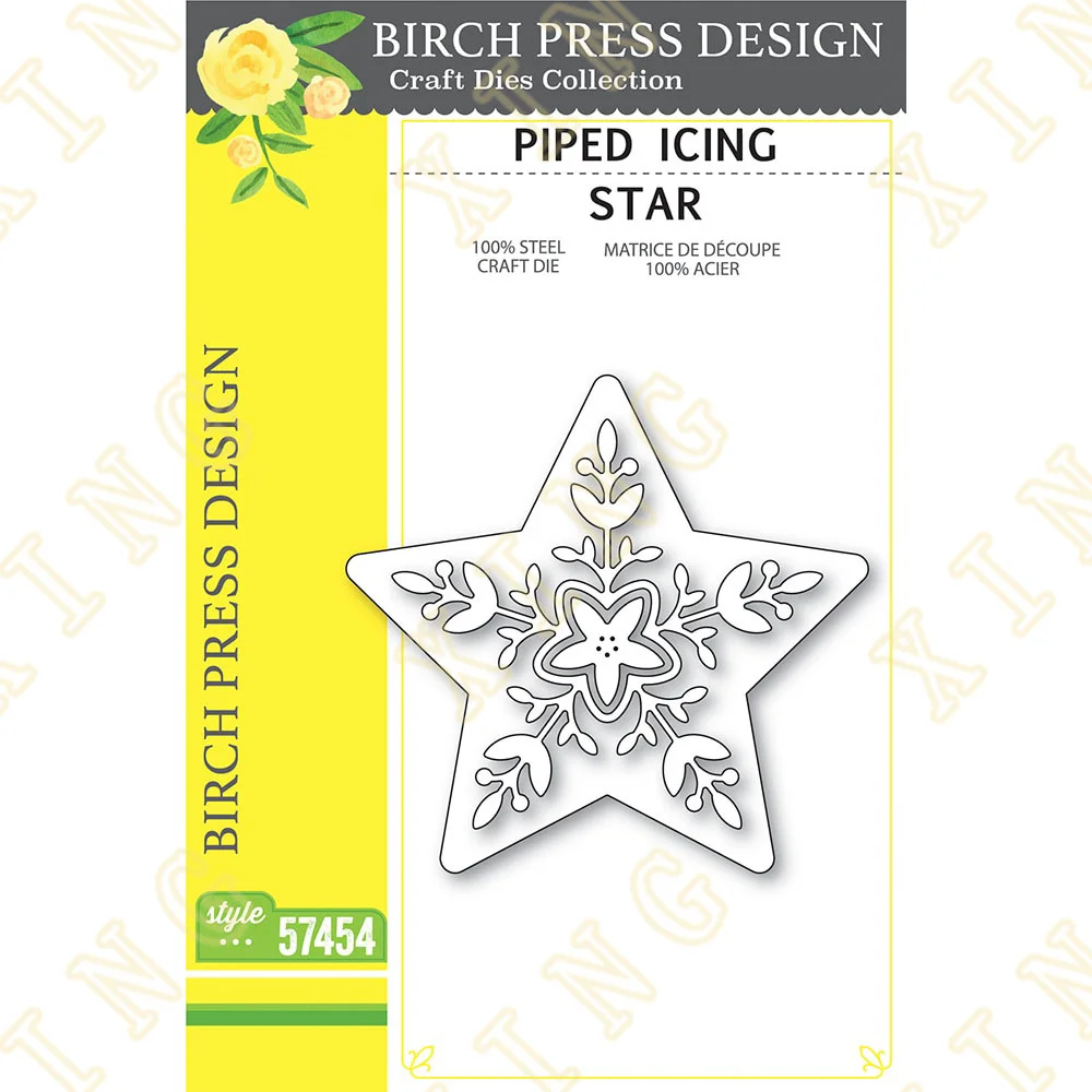 

Metal Cutting Dies Scrapbook Diary Decoration Stencil Embossing Template Diy Greeting Card Handmade 2022 New Piped Icing Star