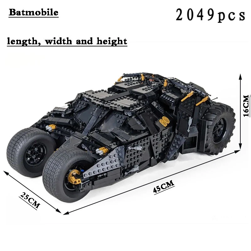 

2023 new Chariot Knight Batmobile Compatible 76240 Model Building Blocks Bricks Set Toys Birthday Gifts for Children Kids