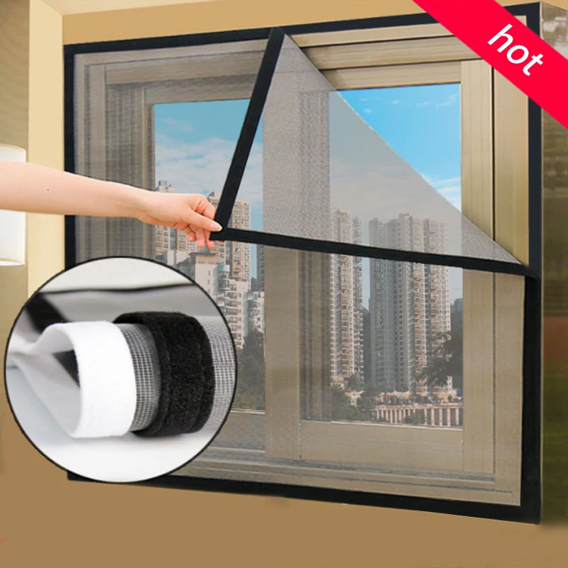 Self-installed window screen net home anti-mosquito screen window mosquito net yarn custom invisible sand window self-adhesive