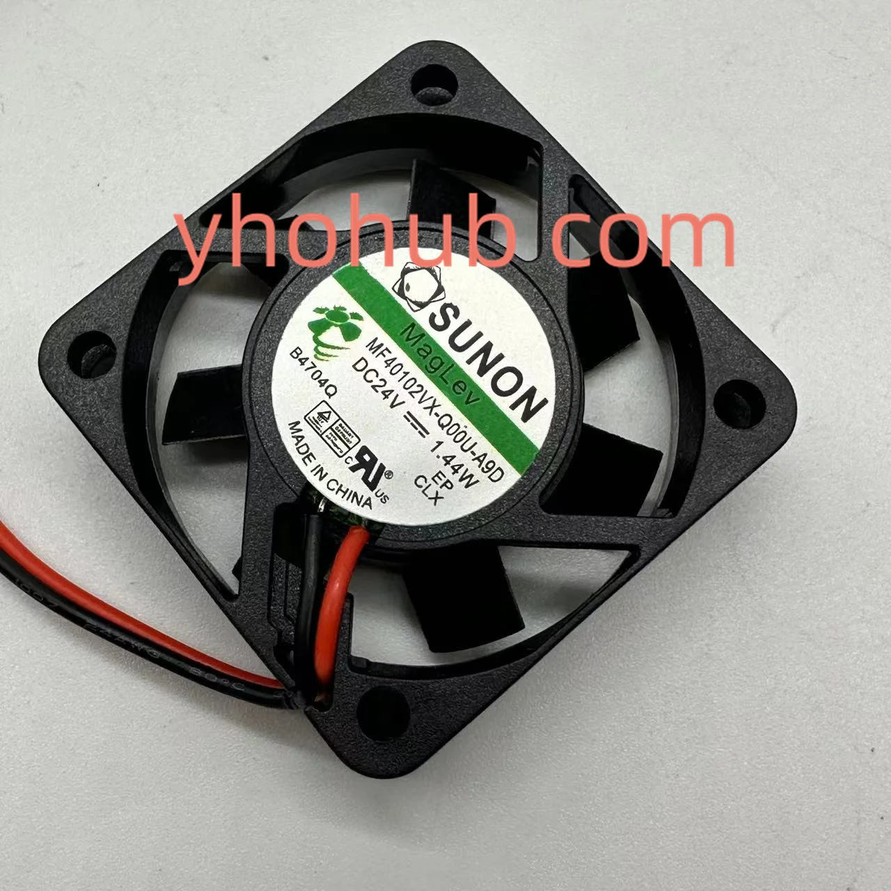 

SUNON MF40102VX-Q00U-A9D DC 24V 1.44W 40x40x10mm 2-Wire Server Cooling Fan