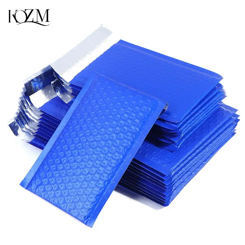 

10pcs Small Poly Bubble Mailer Blue Self Seal Padded Envelopes Mailing Bags