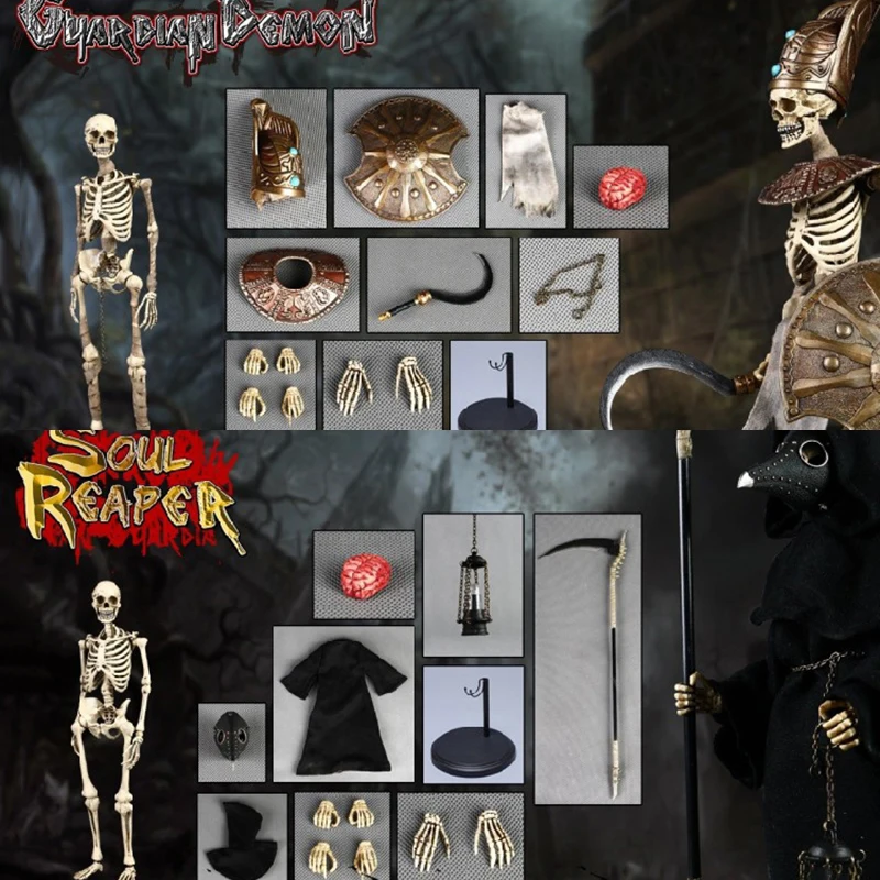 

COOMODEL NS006 NS005 1/6 Nightmare Series Death Soul Reaper Egypt Skeleton Guardian 12 Inch Action Figure Set Collections