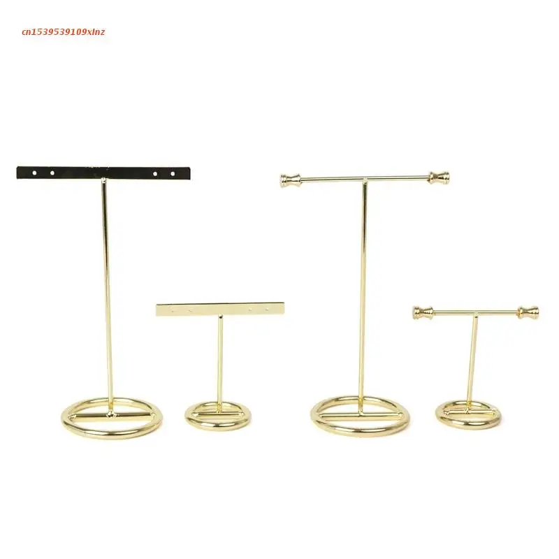 

Металлическая Витрина для золотых ювелирных изделий, Т-образный держатель для сережек, органайзер для сережек