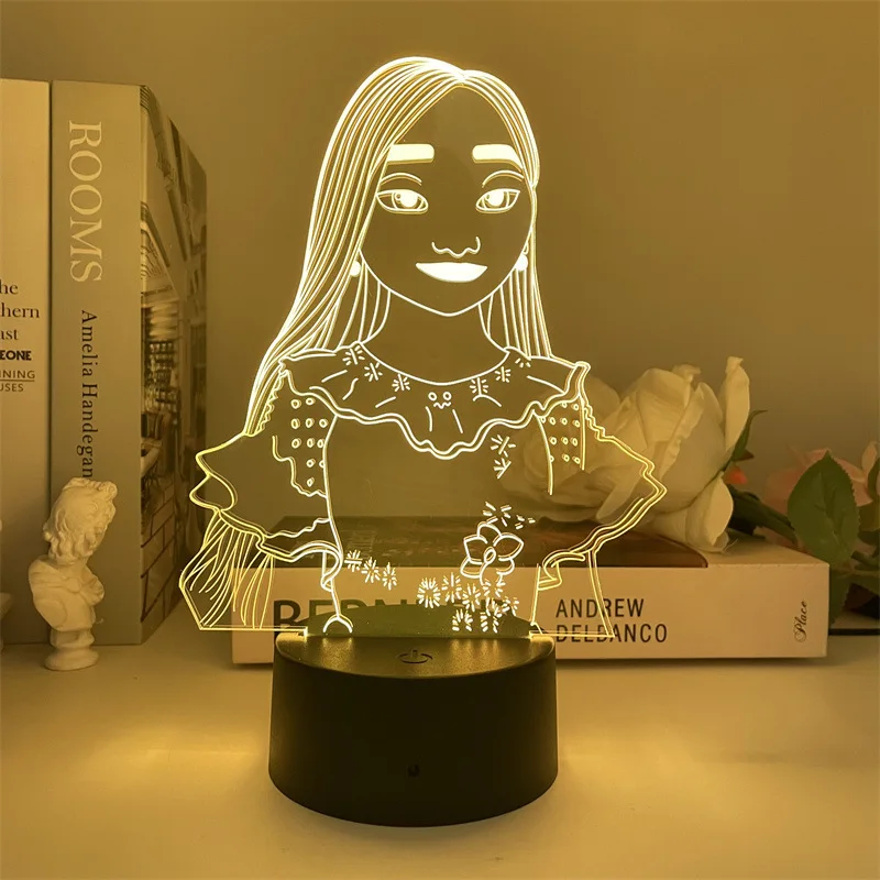 Disney Encanto Anime LED Night Light Model decoration Kids Toy 3D desk lamp Children's Toys Birthday Gift