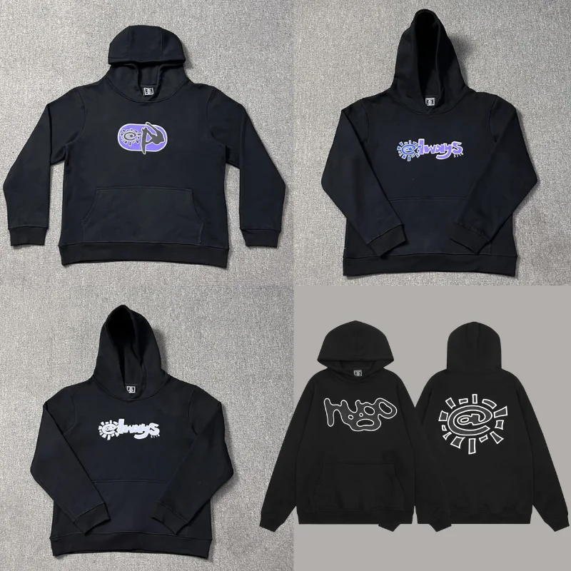 Американская флисовая толстовка ADWYSD высокое качество с буквенным принтом и